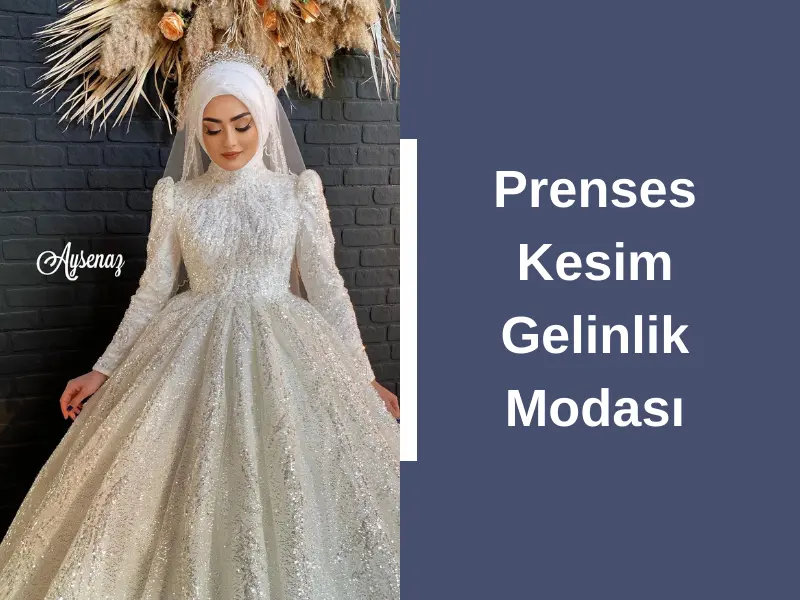 Prenses Kesim Gelinlik Modası