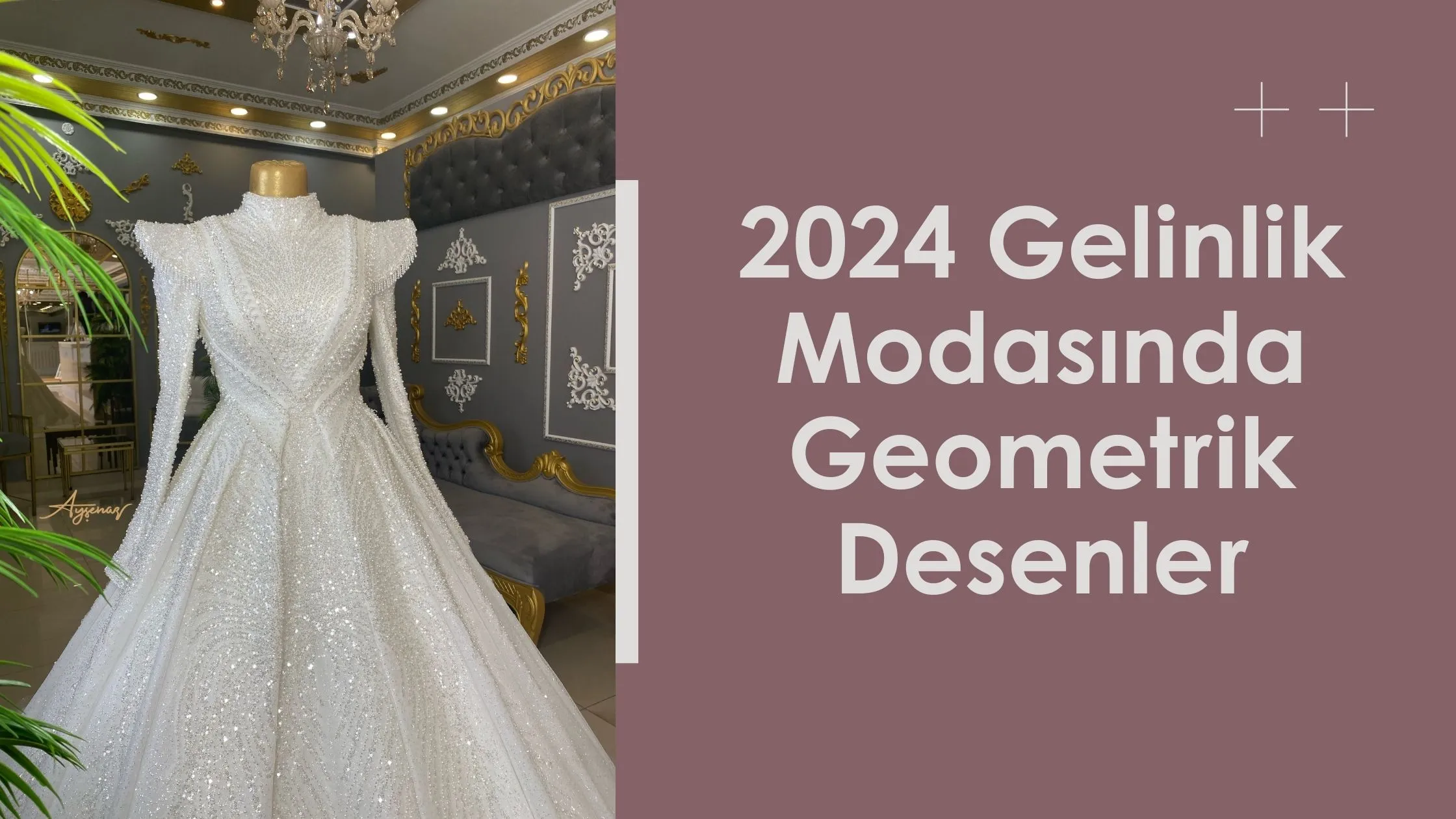2024 Gelinlik Modasında Geometrik Desenler