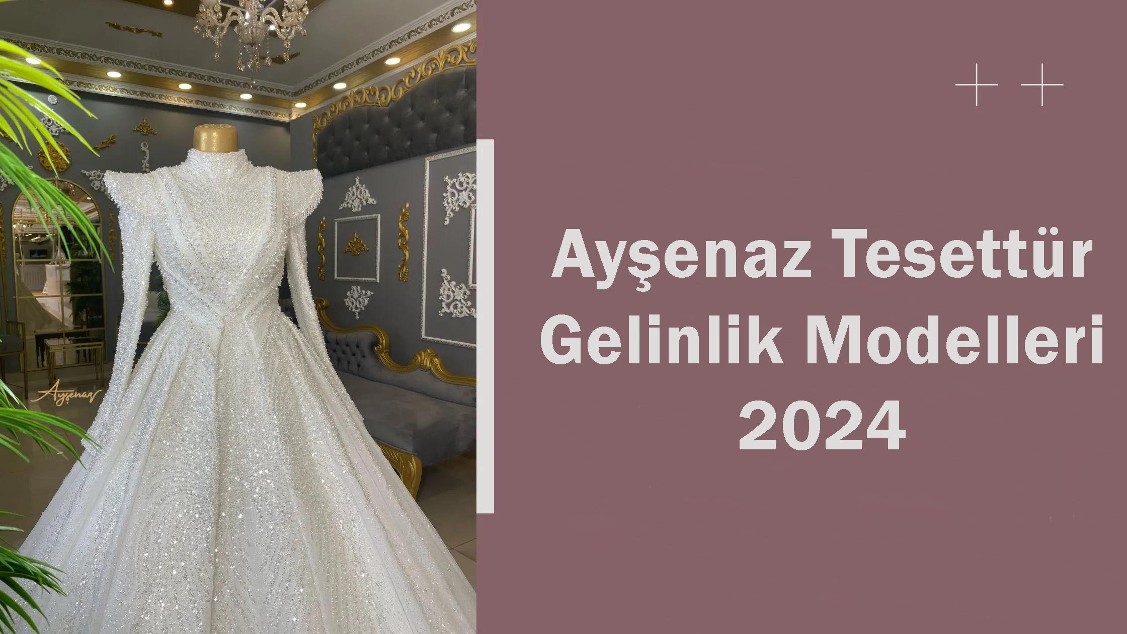 Ayşenaz Tesettür Gelinlik Modelleri 2024