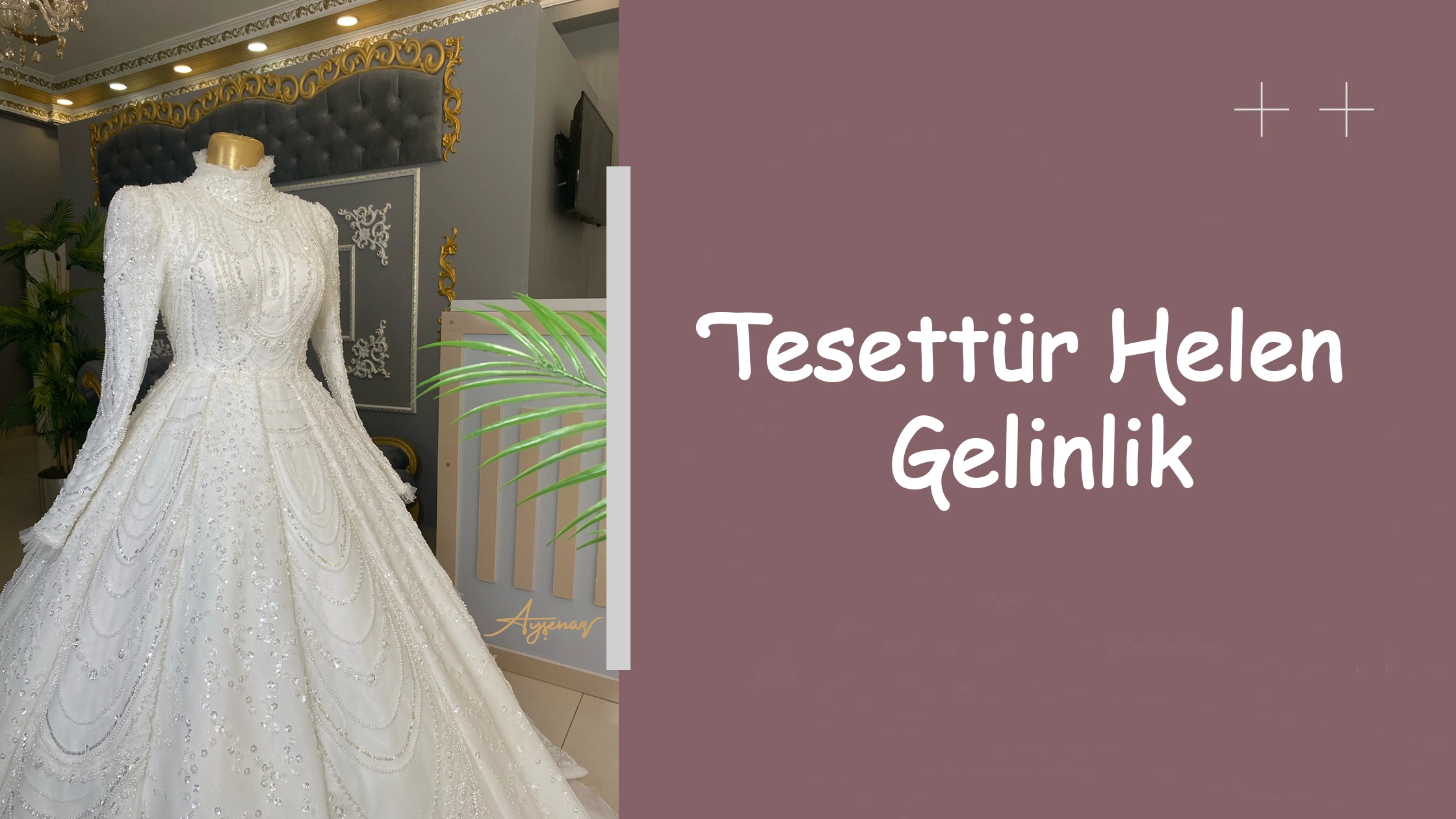 Tesettür Helen Gelinlik