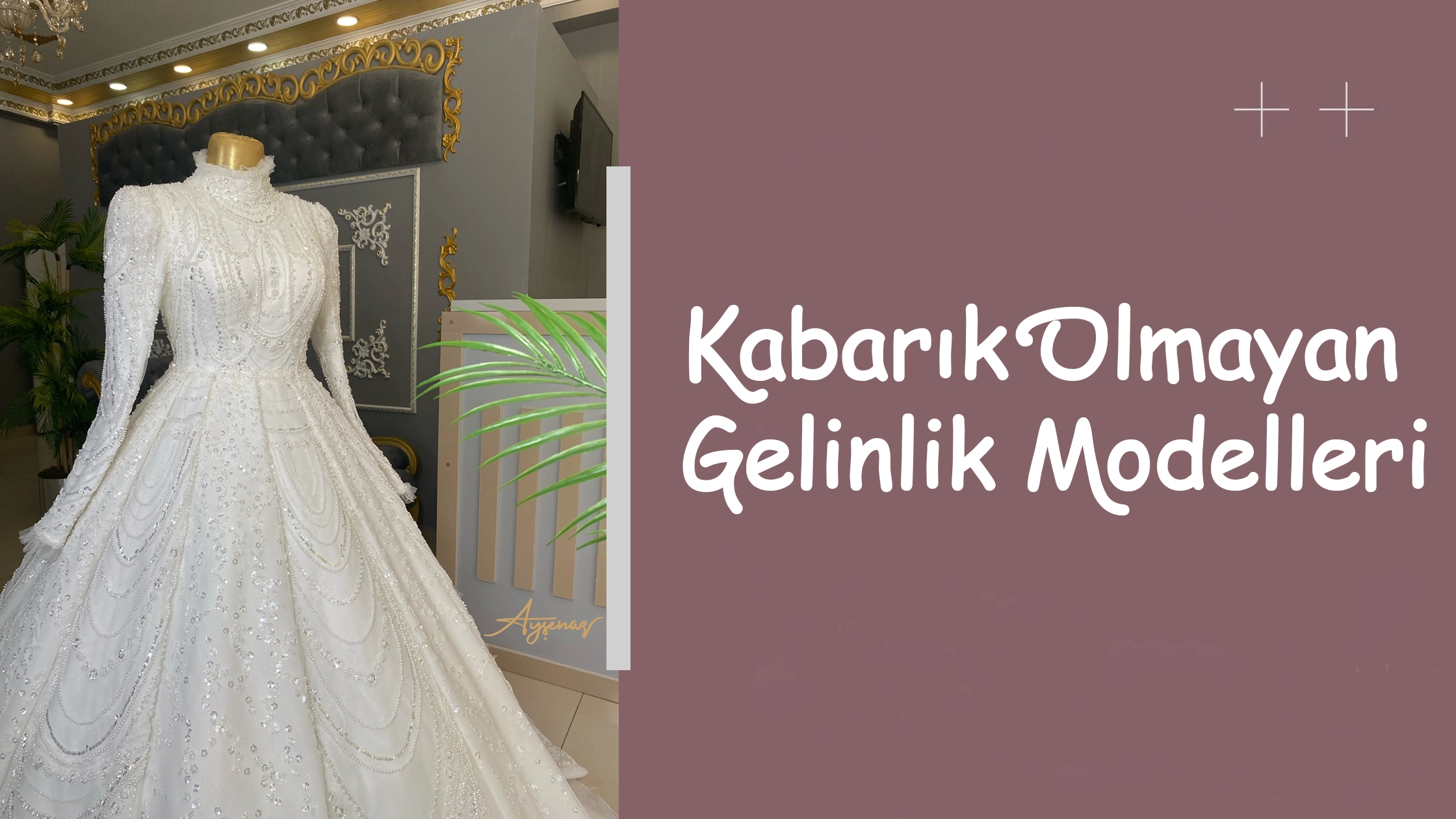 Kabarık Olmayan Gelinlik Modelleri