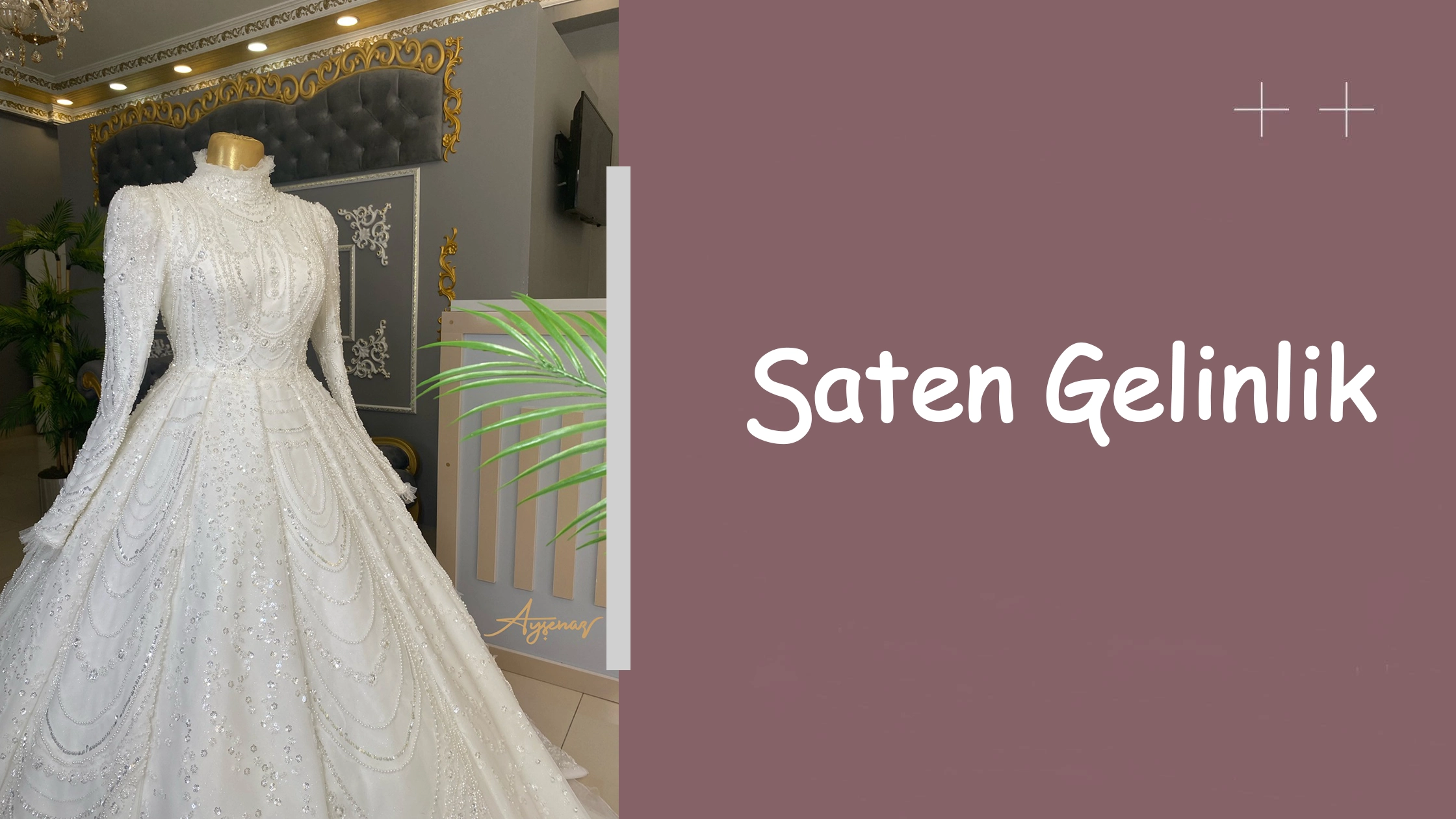 Saten Gelinlik