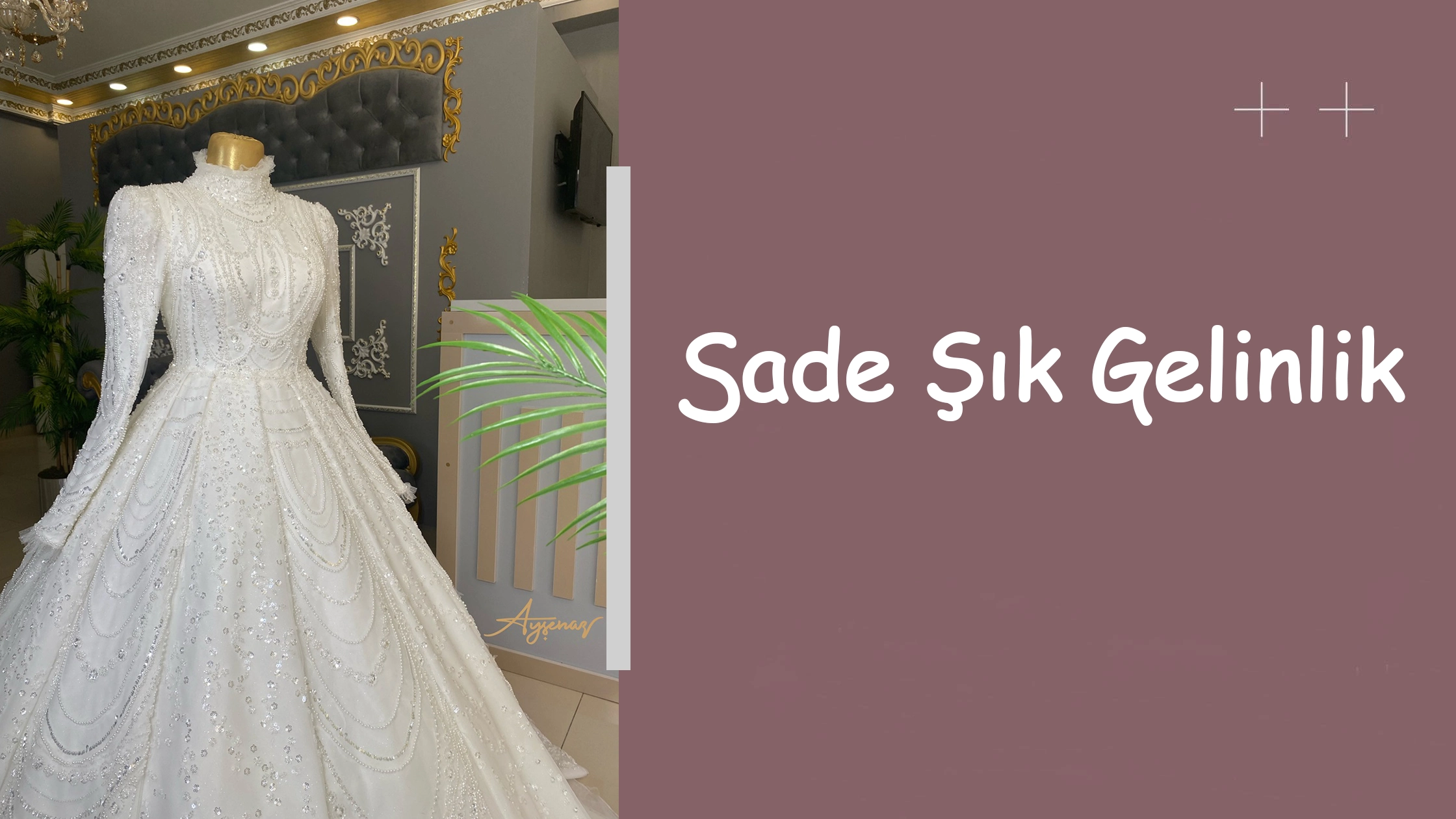 Sade Şık Gelinlik