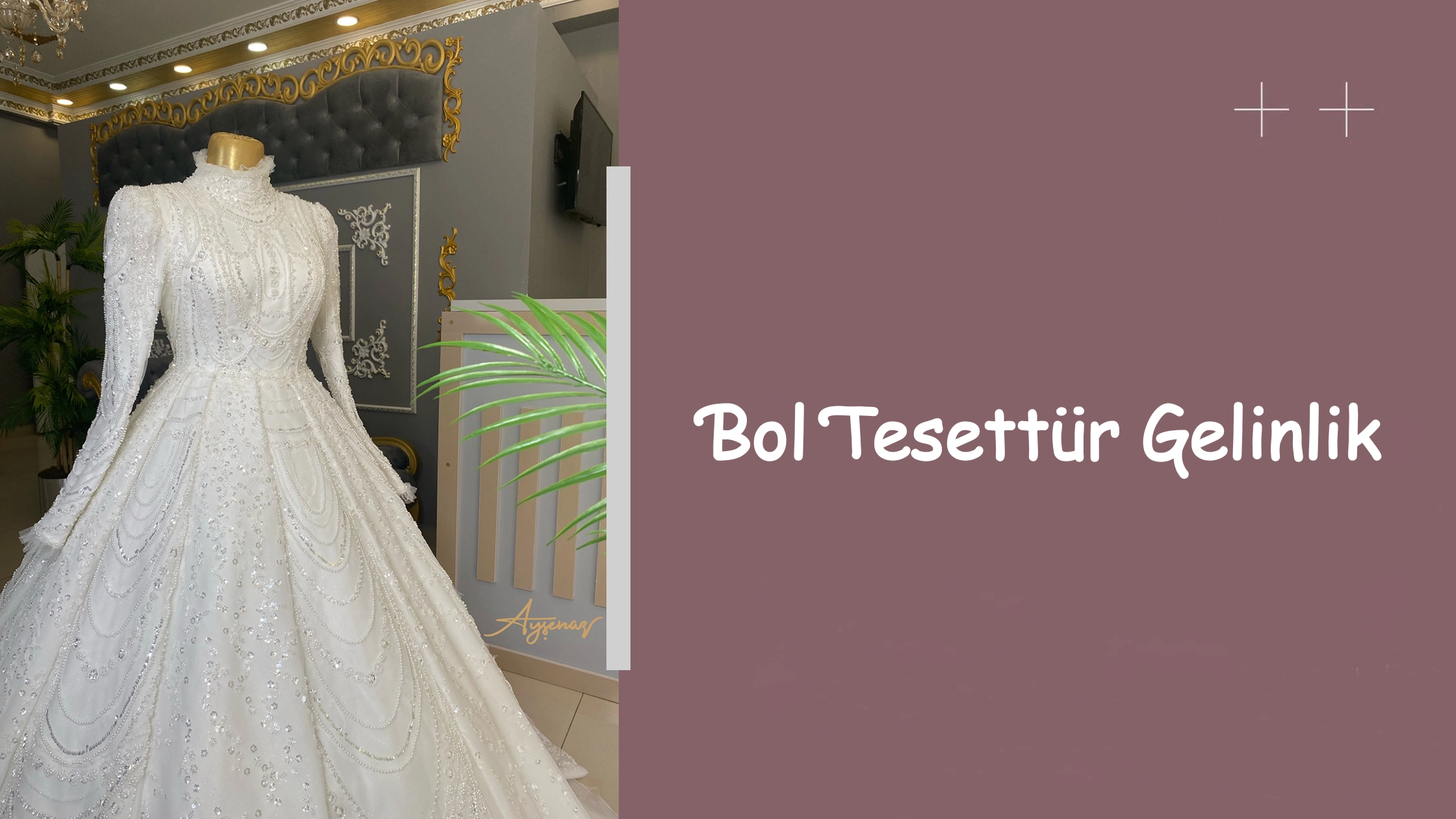 Bol Tesettür Gelinlik