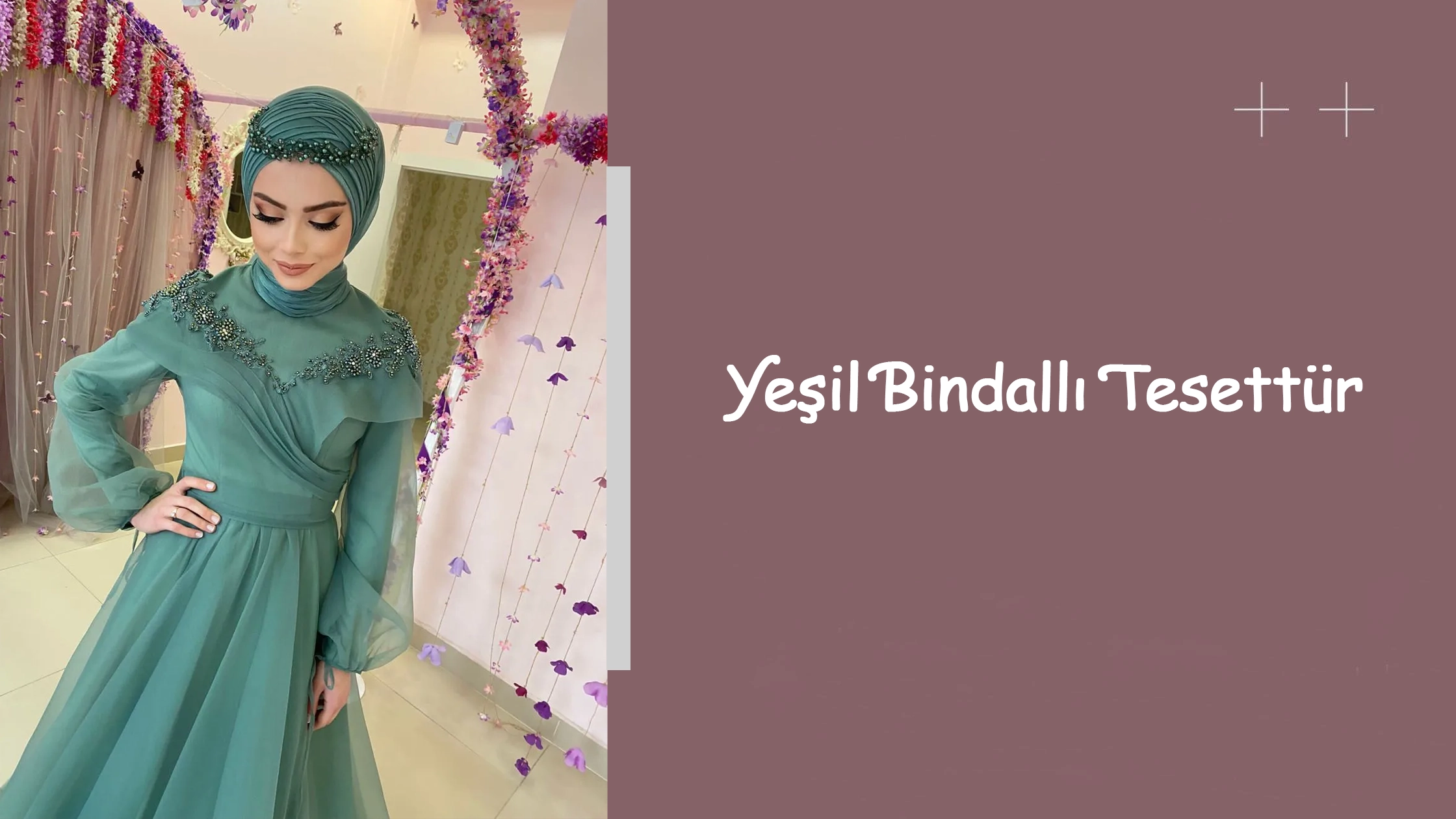 Yeşil Bindallı Tesettür