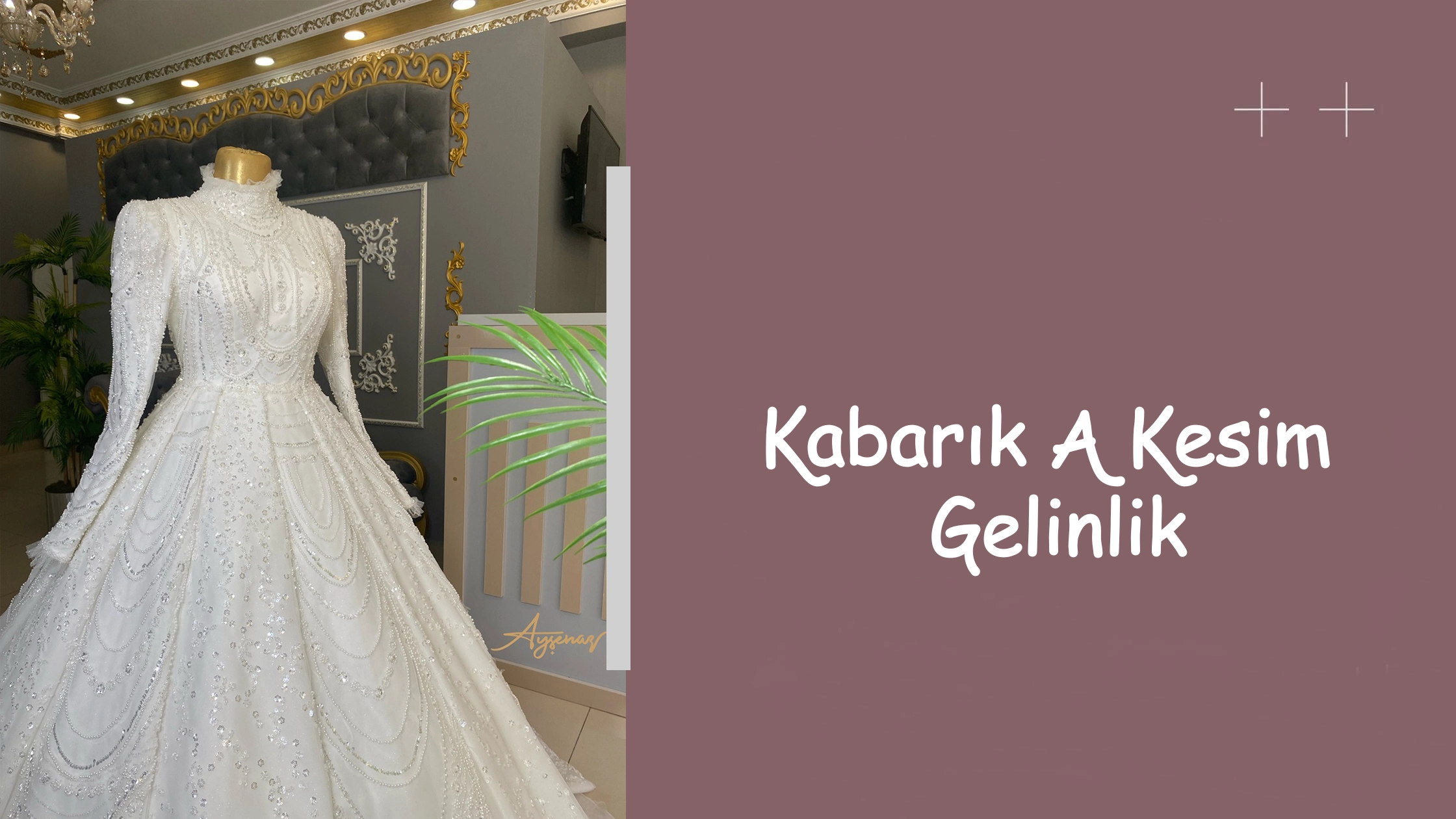 Kabarık A Kesim Gelinlik