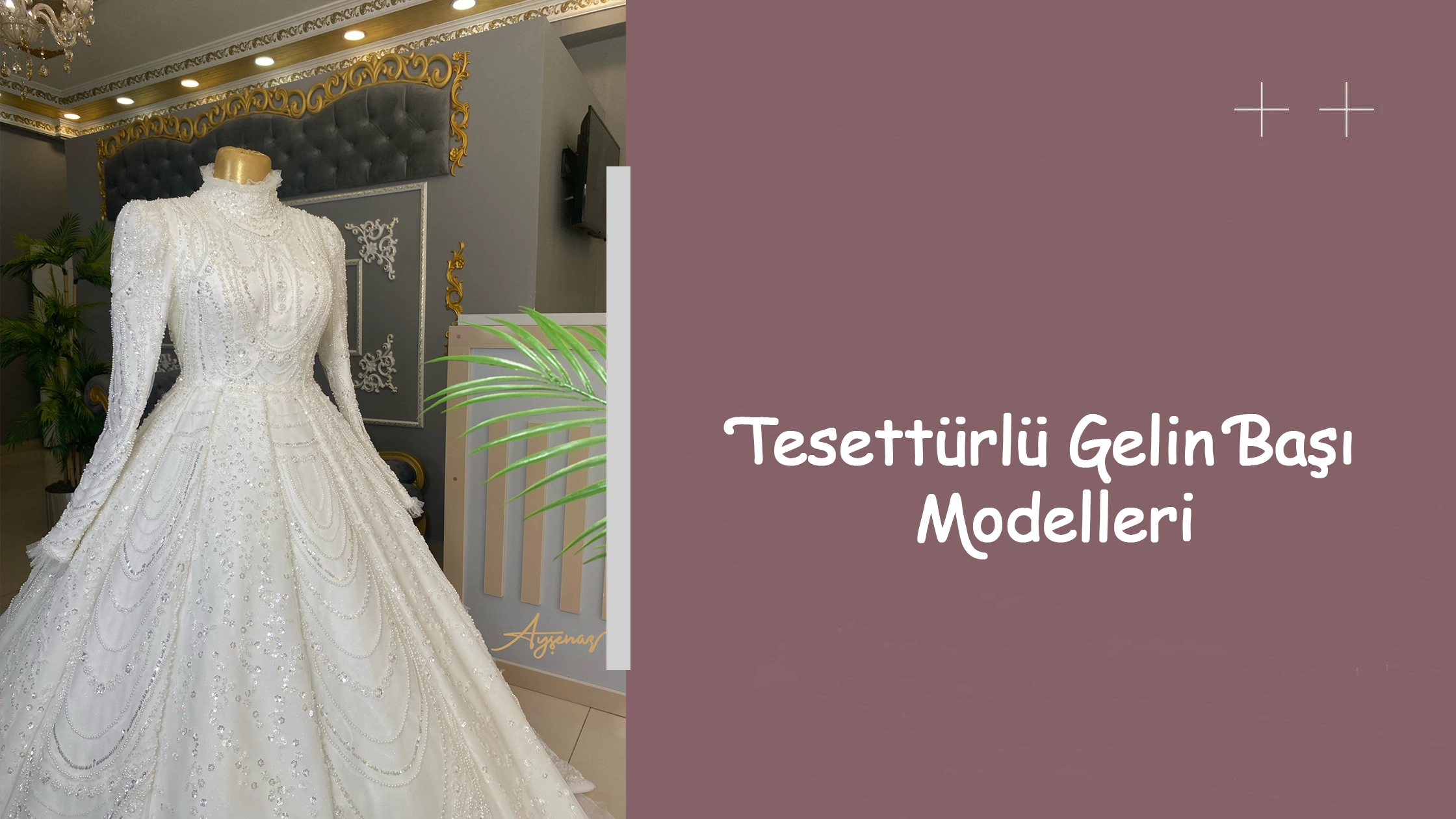 Tesettürlü Gelin Başı Modelleri