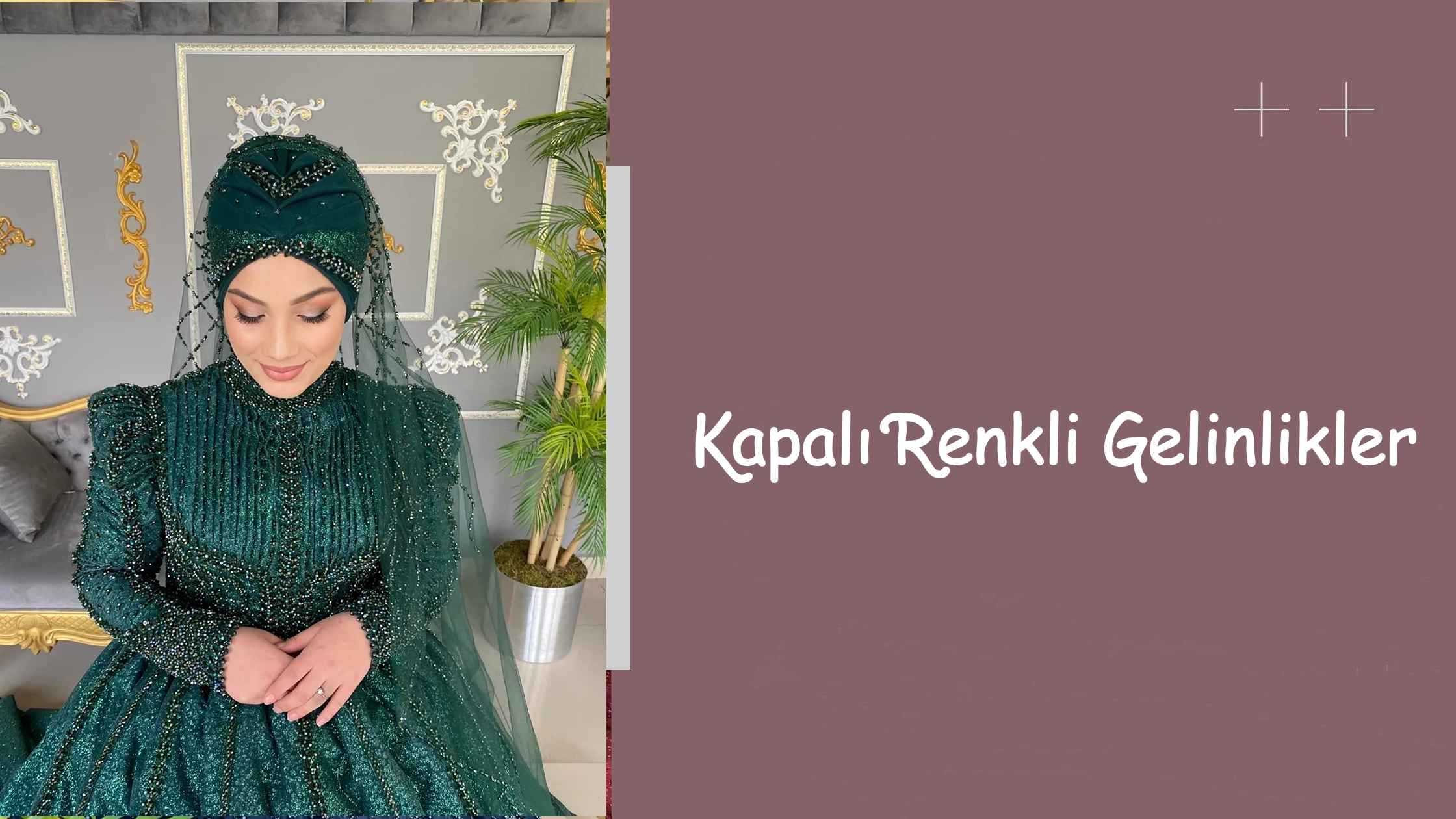 Kapalı Renkli Gelinlikler