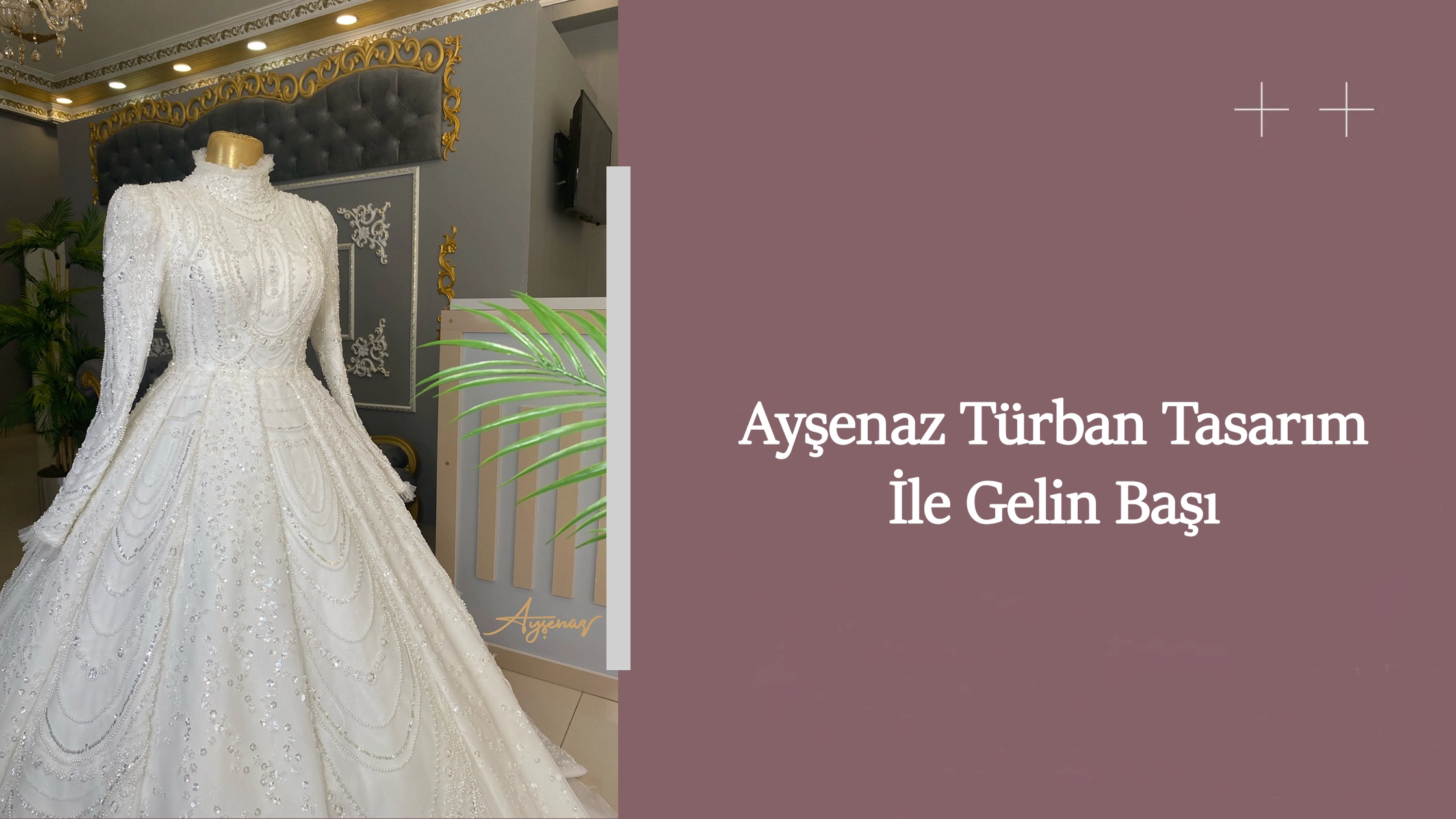 Ayşenaz türban tasarım ile gelin başı